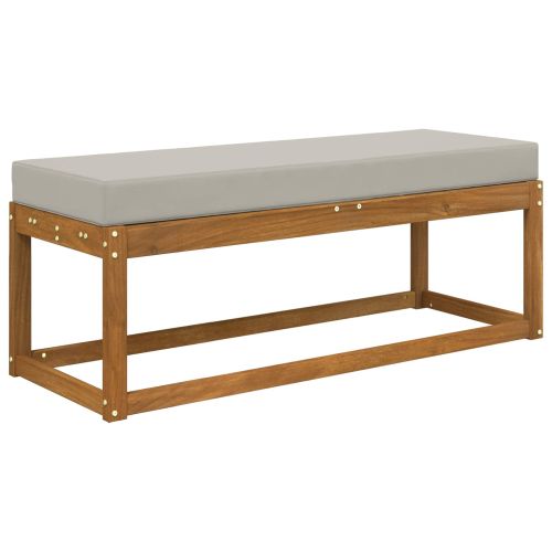 Възглавница за открито седалка Сив 111,5 x 40 x 8 см