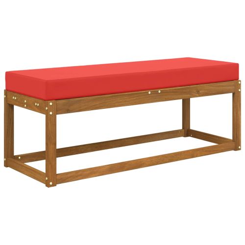 Възглавница за открито седалка Червено 111,5 x 40 x 8 см