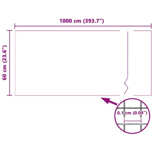 Мрежа против насекоми Бяло 60 x 1000 cm Стъклопласт