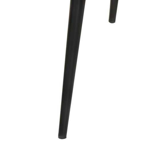 Wingback стол, сив, естествена кожа