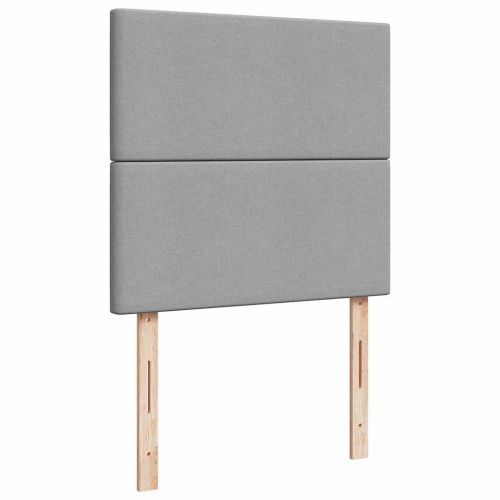 Боксспринг легло с матрак, светлосиво, 80x200 см, плат