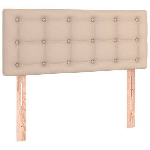 LED Горна табла за легло, капучино, 90x5x78/88 см