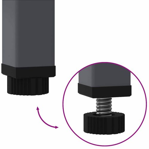 Повдигната градинска саксия Антрацит 100 x 26 x 82 см Стомана