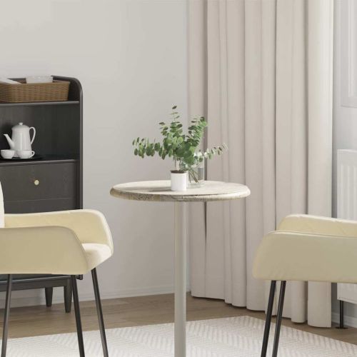 Плот за маса, сив, Ø50x2,5 см, мрамор