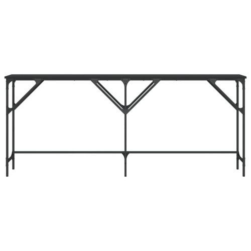 Конзолна маса, черна, 180x29x75 см, инженерно дърво