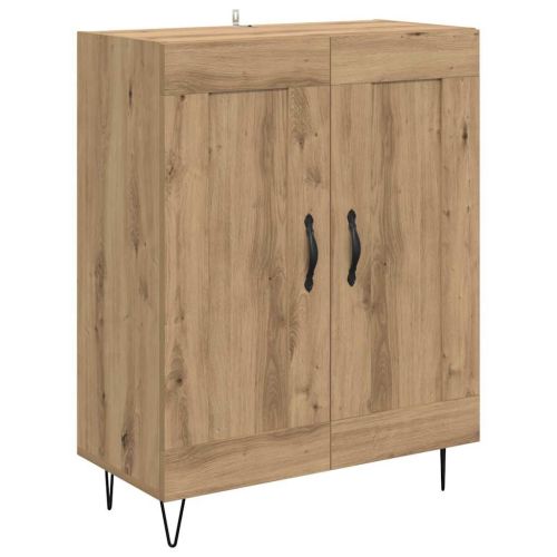 Висок шкаф Дъб 69,5 x 34 x 90 см Инженерно дърво