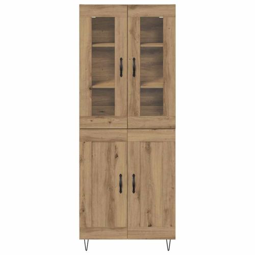 Висок шкаф Дъб 69,5 x 34 x 90 см Инженерно дърво