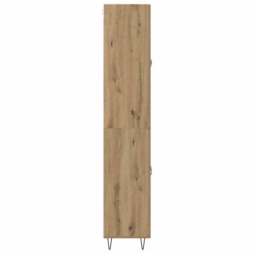 Висок шкаф Дъб 69,5 x 34 x 90 см Инженерно дърво