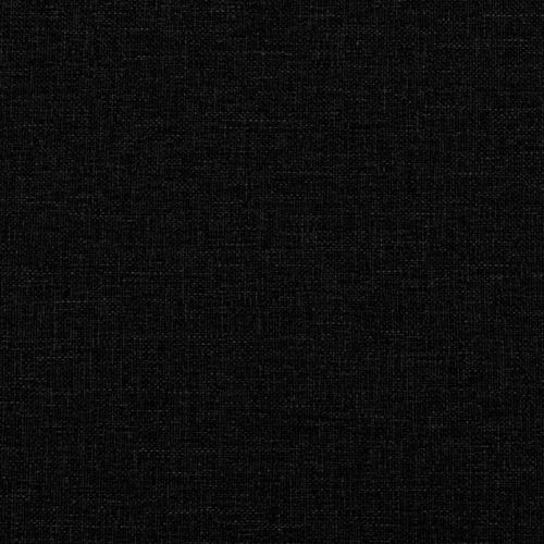 Фотьойл с табуретка за крака, черен, текстил