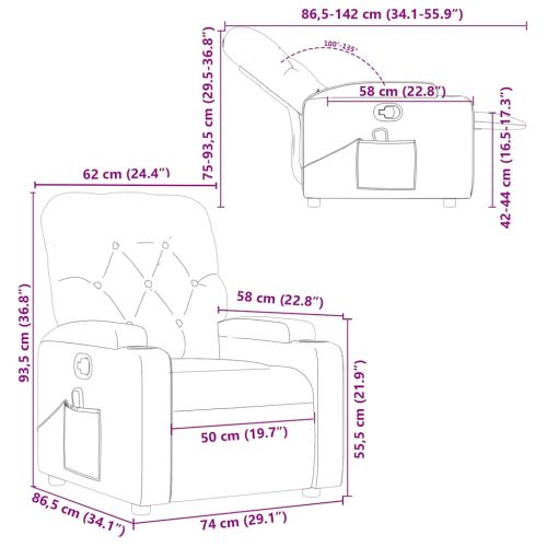 Масажен наклоняем стол, кафяв, изкуствена кожа