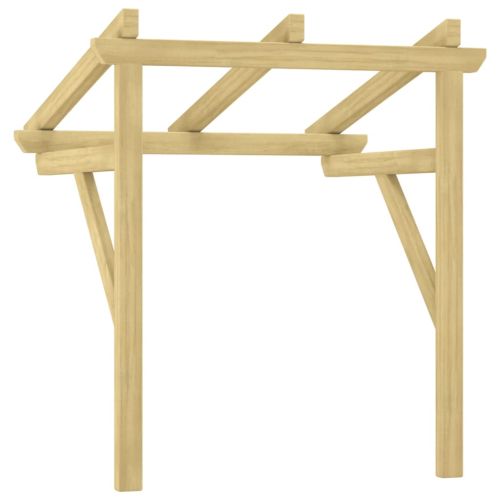 Навес за врата, 100x100x80 см, импрегниран бор масив