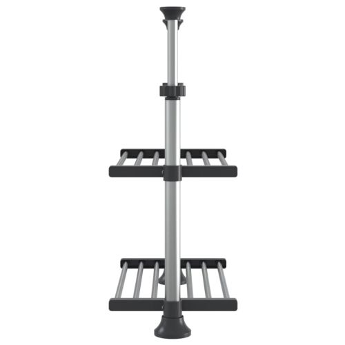 Кухненски рафт 50x25x(50-70) см алуминий