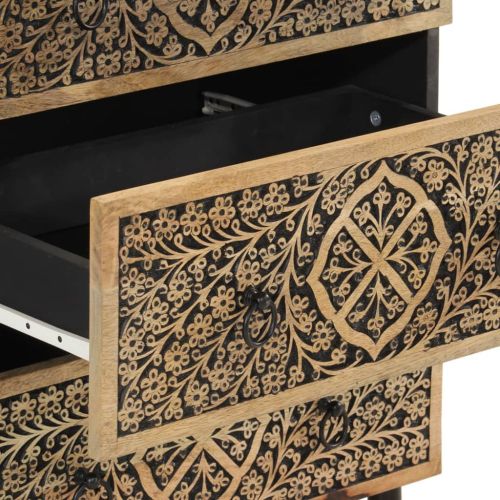 Странични шкафове 3 бр 60x33x75 см манго масивно дърво