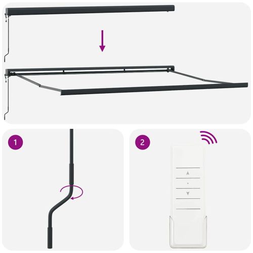 Автоматично прибираща се тента, бордо, 450x300 см