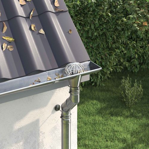 Защита за листа на улука 8 pcs Сребрист 110 мм