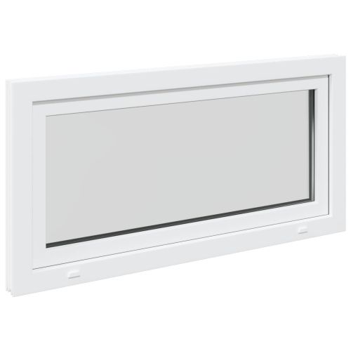 Прозорец за мазе RISOR 120 x 60 cm PVC и стъкло Бяло