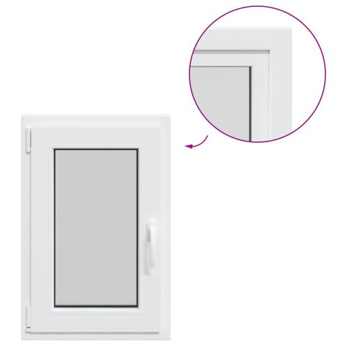 Прозорец за мазе RISOR 50 x 75 cm PVC и стъкло Бяло