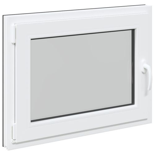 Прозорец за мазе RISOR 80 x 60 cm PVC и стъкло Антрацит