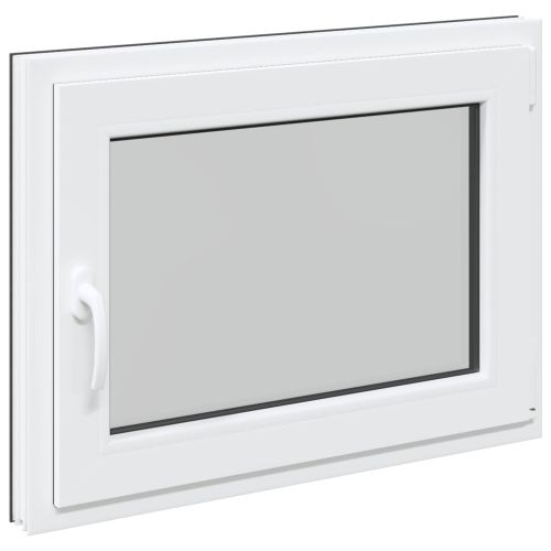 Прозорец за мазе RISOR 80 x 60 cm PVC и стъкло Антрацит