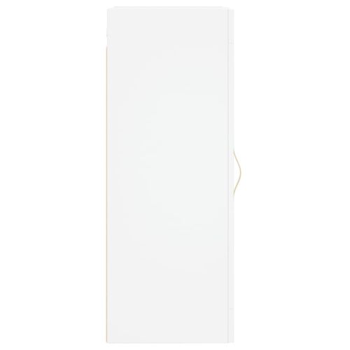 Стенен шкаф, бял, 34,5x34x90 см, инженерно дърво