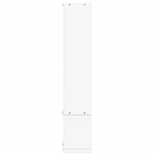 Стенен рафт, бял, 96x12x64 см, инженерно дърво