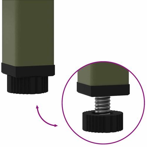 Повдигната градинска саксия Маслиненозелен 100 x 26 x 82 см