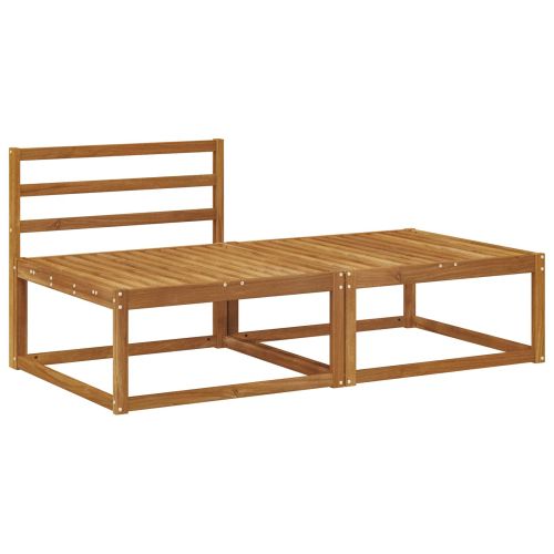 Секционен диван 2 Брой Естествен Солидно акациево дърво