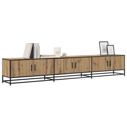 ТВ Единици 2 pcs Дъб 240 x 35 x 41 см Инженерно дърво