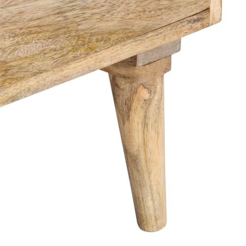 ТВ шкаф, 140x30x50 см, мангово дърво масив