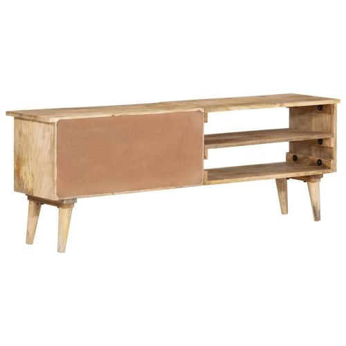 ТВ шкаф, 140x30x50 см, мангово дърво масив