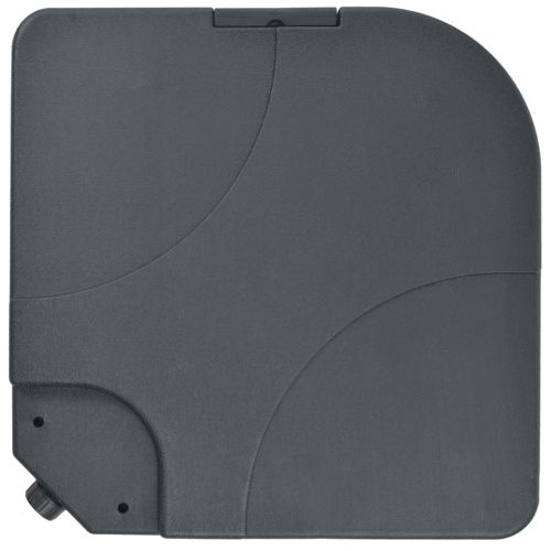 Градински чадър, с преносима основа, антрацит