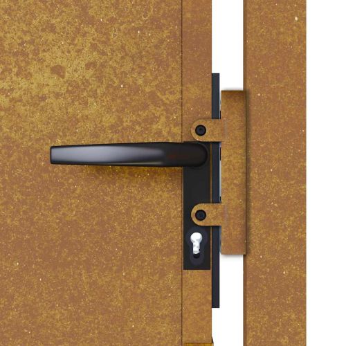 Градинска порта 100x200 см, кортенова стомана