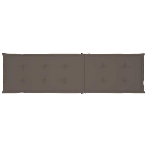 Градински шезлонг с подложка за крака и шалте акация масив