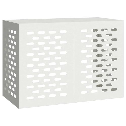 Покритие за климатик Бяло 100 x 50 x 70 cm Стомана