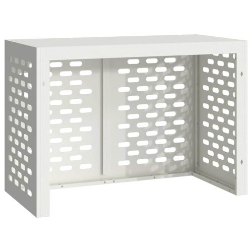 Покритие за климатик Бяло 100 x 50 x 70 cm Стомана