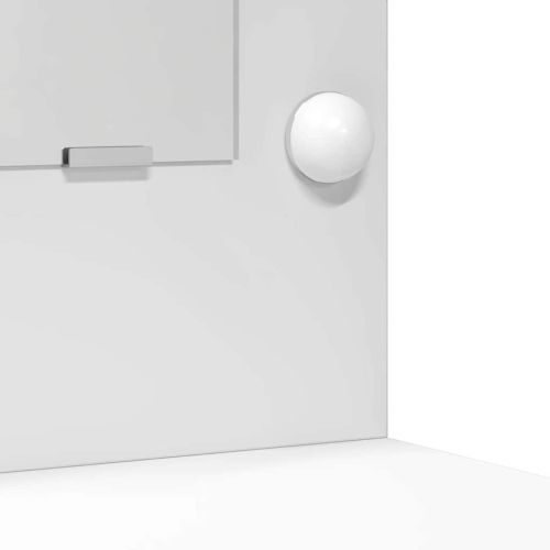 Тоалетка с чекмедже 2 pcs Бяло 50 x 41 x 135 см Инженерно дърво