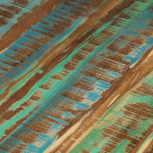 Маса за кафе, регенерирано дърво масив, 65x32 cм