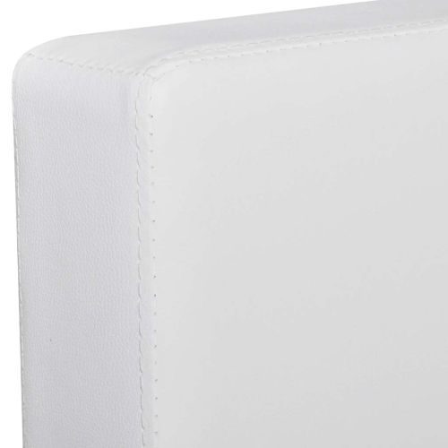 Секционен диван 3-местен изкуствена кожа бял