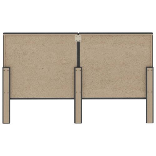 Тапицирана табла за спалня тъмносива текстил 180x200 см