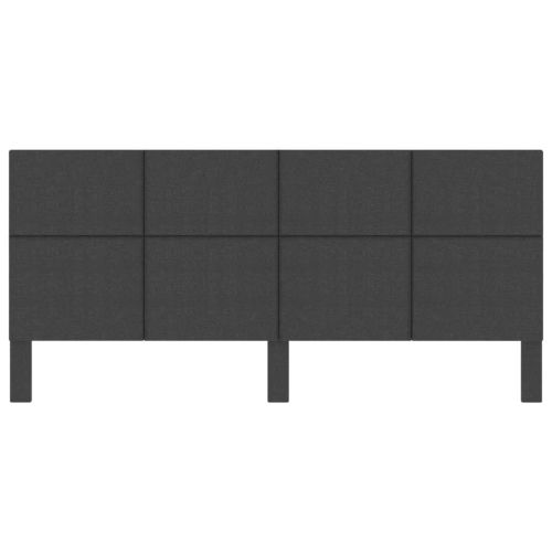 Табла за спалня тъмносива текстил 200x200 см