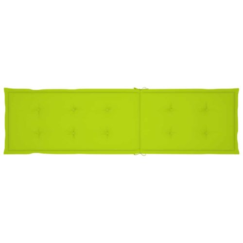 Градински шезлонг с подложка за крака и шалте акация масив