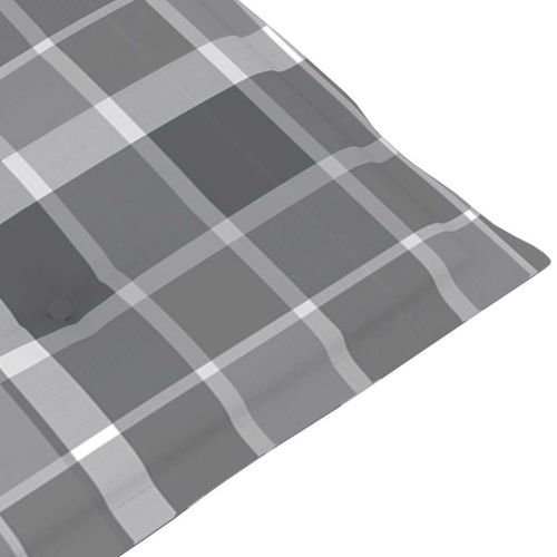 Градински шезлонг с подложка за крака и шалте акация масив