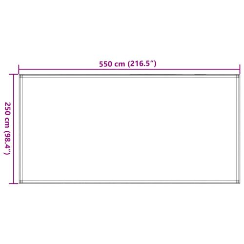 Килим за палатка, 250x550 см, тъмнозелен, HDPE