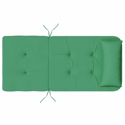 Възглавници за столове Едноцветен 2 pcs Зелен 58 x 77 x 4,5 см