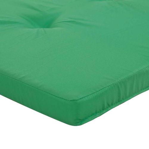 Възглавници за столове Едноцветен 2 pcs Зелен 58 x 77 x 4,5 см