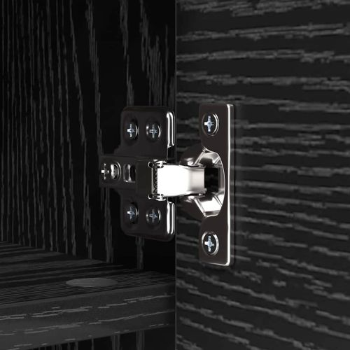 Стенен закачалка за палта с рафт Черния дъб 80 x 20 x 30 cm