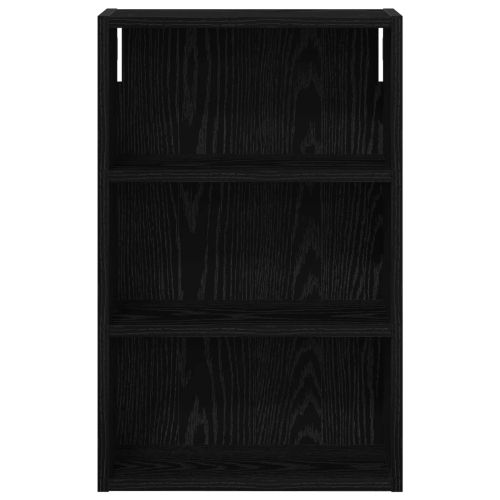 Банен стенен шкаф с рафт Черен Дъб 40 x 16 x 62,5 см