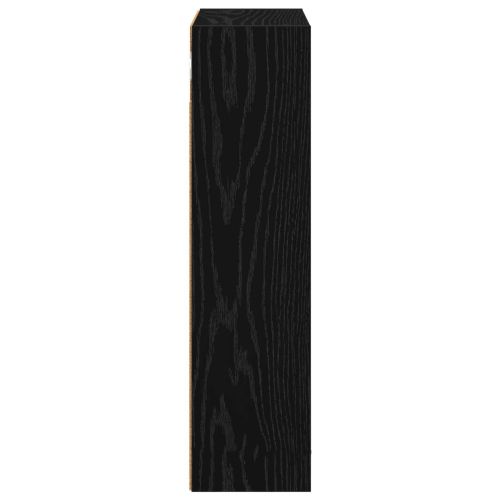 Банен стенен шкаф с рафт Черен Дъб 40 x 16 x 62,5 см