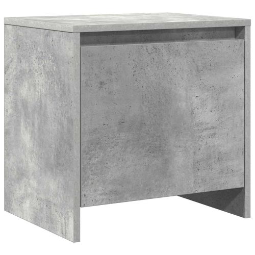 Нощни шкафчета 2 бр бетонно сиви 45x34x44,5 см инженерно дърво