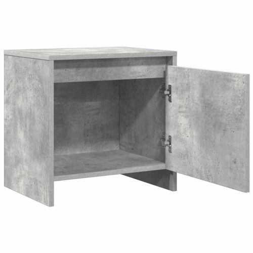 Нощни шкафчета 2 бр бетонно сиви 45x34x44,5 см инженерно дърво